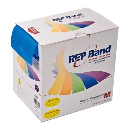 Fabrication Enterprises REP Band Latex Free Exercise Band, Blueberry, 50 Yard Roll/Box 10-1092